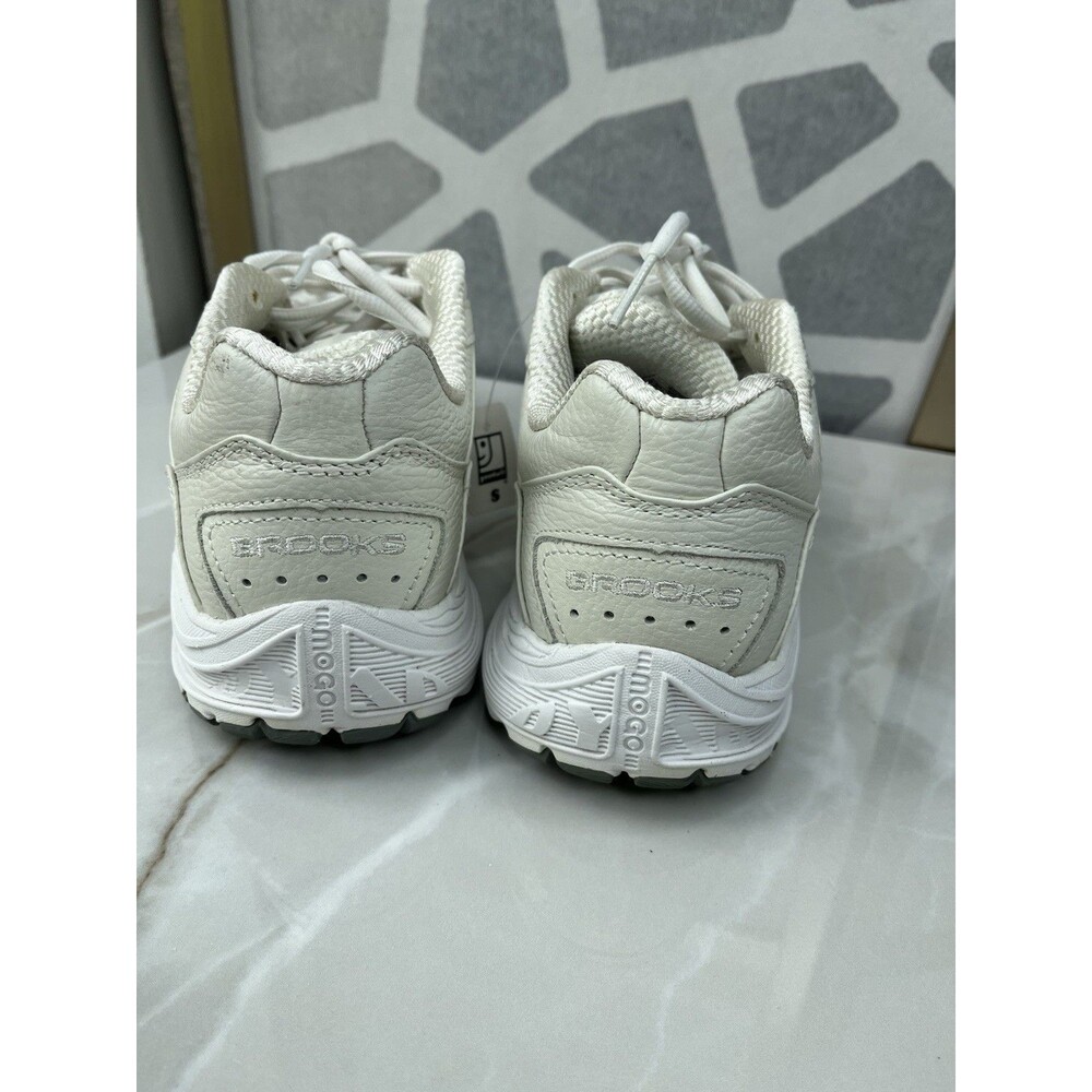 Brooks Dyad Walker White Leather Low Top Walking Shoe Women Sz 9.5 B - Picture 4 of 9